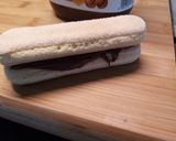 A picture of step 2 of Ladyfingers with Nutella and Coconut.