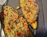 Foto del paso 9 de la receta: Berenjena rellena de pollo