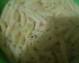 A picture of step 1 of Chipotle pasta Salad.