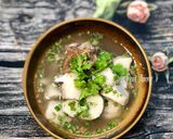 A picture of step 2 of Beef Rib Soup with Taro.