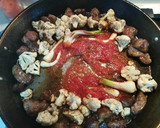 Foto del paso 2 de la receta: Arroz con carne, coliflor y ajetes