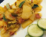 A picture of step 4 of Spicy Allu fry.