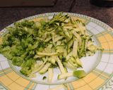 A picture of step 2 of Broccoli and Cheese Frittata Fingers.
