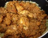 A picture of step 8 of Chicken Biriyani.
