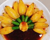 Hình bước làm 5 của món Chuối cao làm từ mực