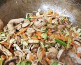 A picture of step 4 of My Ginger Chicken stirfry Noodles.