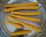 A picture of step 3 of Gatta pulao.