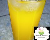 A picture of step 1 of Mango mints juice.