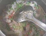 A picture of step 2 of Veg Pulao.