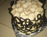 A picture of step 3 of Chocolate cage cake.