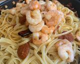 A picture of step 6 of Prawns and Chorizo Pasta.