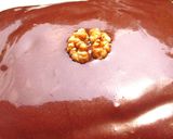 A picture of step 17 of Eggless Choco-Walnut Cake - Step by Step Recipe.