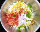 A picture of step 2 of Sweet Corn Bhel.