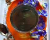 A picture of step 3 of Butterfly peas Tea.