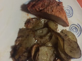 Plateada y papas al horno