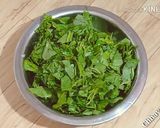 A picture of step 1 of Palak Paneer.