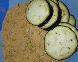 A picture of step 1 of Brinjal fry.