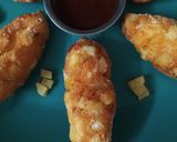 A picture of step 10 of Vegetarian Korean Corn Dog (korean snack).