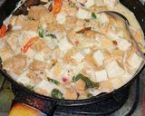 Foto langkah ke 3 dari resep Tahu Santan Cabe Hijau Keriting.