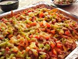 Nachos Supreme with Kidney Beans and Veggies