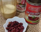 Gambar langkah 3 resipi Puding Buah-Buahan Sos Kacang Merah.
