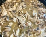 Une image de l'étape 3 de Orzo crémeux poulet / champignons / parmesan 🐓🍄🟫.