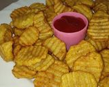 A picture of step 2 of Spicy crinkled potatoes🤤.