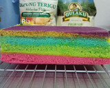 Foto langkah ke 4 dari resep Resep Rainbow Cake Ekonomis.