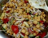 A picture of step 2 of Jhat pat (Phulki chat).