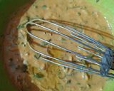 A picture of step 3 of Roti pudla.