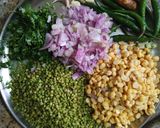 A picture of step 1 of Green sorghum fritters.