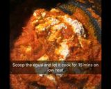A picture of step 9 of Pounded Yam with Egusi Soup and Chicken.