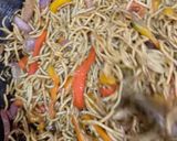 A picture of step 8 of Brown Spaghetti.