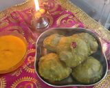 पालक पुरी रेसिपी (palak puri recipe in marathi) रेसिपी स्टेप 4 फोटो 