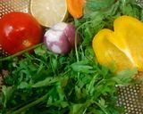 A picture of step 1 of Tabbouleh.