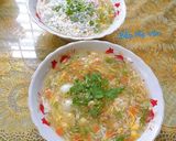 Hình bước làm 5 của món Súp gà và tôm