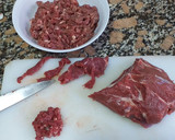 Foto del paso 1 de la receta: Pasteles de carne fritos