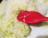 A picture of step 4 of Papaya Halwa.