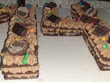 Chocotorta en forma de número