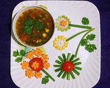 A picture of step 3 of Mixed Veg Soup.