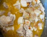 A picture of step 2 of Pork Belly Sinigang.