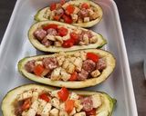 Une image de l'étape 2 de °Aubergines farcies aux chipolatas°.