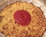A picture of step 4 of Cauliflower Keto Pizza.