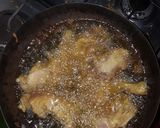 A picture of step 10 of Fried rice with fried chicken.
