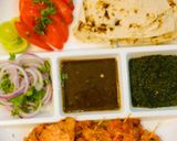 A picture of step 5 of Chicken Malai boti platter.