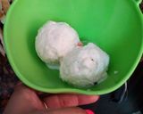 A picture of step 2 of Snow ball pudding.