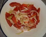 Foto del paso 4 de la receta: Tomate con cebolla