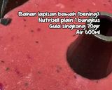 Foto langkah ke 3 dari resep Pudding Lumut Buah Naga Tanpa Gula Pasir Ide Menu Takjil Puasa.