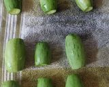 A picture of step 1 of Striped pear gourd or Pointed Gourd(parval) Curry.