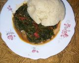 A picture of step 4 of Managu with ugali #authormarathon.